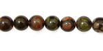 Black Leopardskin Jasper Round 8mm
