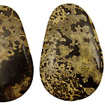 Artistic Jasper Freeform Pendant 33x50mm