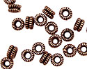 Antique Copper Double Coil Rondelle 4x7mm