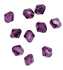 Violet Faceted Bicone 6mm