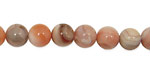 Pink Botswana Agate Round 8mm