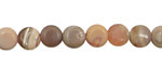 Pink Botswana Agate Puff Coin 8mm