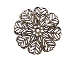 Stampt Pewter (plated) Daisy Filigree 36mm
