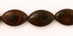 Red Spiderweb Jasper Horse Eye 18x12mm