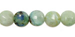 Chrysocolla Quartz Puff Coin 12mm