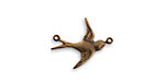 Vintaj Natural Brass Flying East Bird Connector 19x17mm