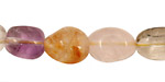 Multi Stone (Rock, Citrine & Amethyst) Tumbled Nugget 10-20x9-12mm