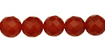 Carnelian Faceted Round 10mm