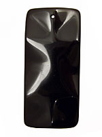 Black Onyx Wavy Rectangle Pendant 40x65mm