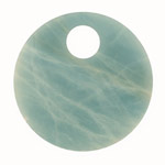 Amazonite Off Center Donut 50mm