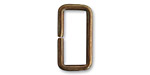 Vintaj Natural Brass Rectangle Ring 12x23mm