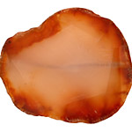 Orange Agate Natural Edge Freeform Faceted Slab 50-74x34-44mm