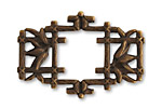Vintaj Natural Brass Asian Frame 40x27mm