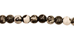 Black Tree Agate Round 6mm