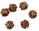 Antique Copper Round w/ Crowns 10mm