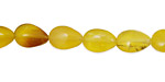 Yellow Opal Flat Teardrop 12x8mm