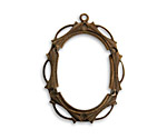 Vintaj Natural Brass Open Work Setting 26x35mm