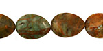 Copper Green Opal Flat Teardrop 18x13mm