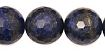 Lapis Faceted Round 18mm