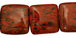 Brecciated Jasper Puff Square 20mm