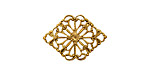 Stampt Antique Gold (plated) Carnivale Connector 21x15mm