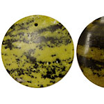 Yellow Turquoise Coin 35-38mm