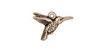 TierraCast Antique Silver (plated) Hummingbird Charm 19x14mm