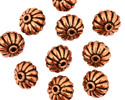 Antique Copper Flower Saucer 8x10mm