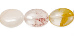 Hematoid Quartz Flat Oval 18x13mm