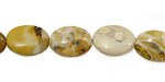 Yellow Conglomerate Jasper Flat Oval 14x10mm