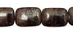 Natural Banded Hematite Thin Pillow 20x15mm