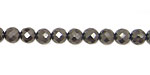 Hematite Faceted Round 6mm