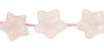 Rose Quartz Carved Flower 15mm