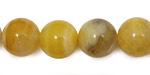 Yellow Botswana Agate Round 14mm