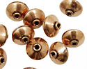 Antique Copper Saucer 9x12-13mm