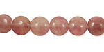 Ruby Quartz Puff Coin 10mm