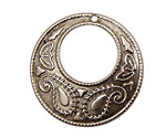 Stampt Pewter (plated) Paisley Gypsy Hoop 38mm