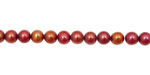 Fire Pink Semi-Round 4.5-5mm