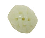 New Jade Hollow Carved Rice with Lattice 33x30mm