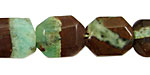 Chrysoprase (with brown) Flat Slab 18x12-30x15mm