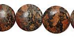 Leopardskin Jasper Puff Coin 20mm