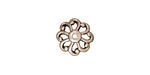 TierraCast Antique Silver (plated) Open Scalloped Bead Cap 12mm