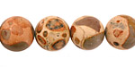 African Brown Rhyolite Round 14mm