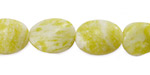 Natural Lemon Jade Twisted Oval 16x12mm