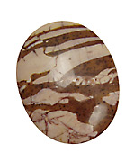 Brown Zebra Jasper Oval Cabochon 40x50mm