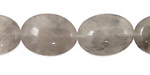 Natural Silver Quartz Flat Oval 20x15mm