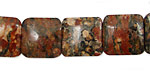 Leopardskin Jasper Puff Square 14mm