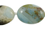 Rainbow Amazonite Flat Oval 35x25mm