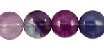 Rainbow Fluorite (A) Puff Coin 15mm