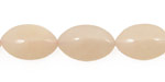 Peach Jade (nat.) Horse Eye 19x12mm